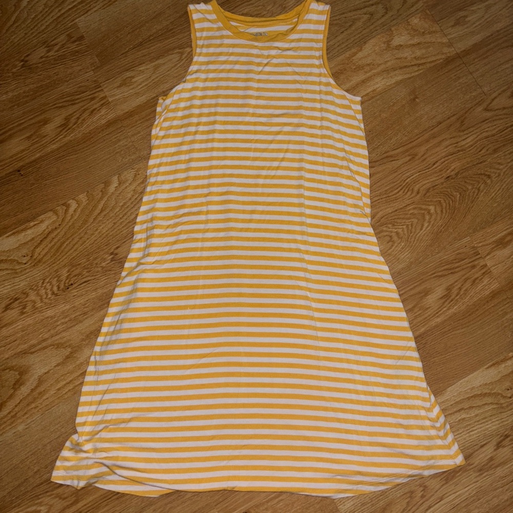 3 for $20 Time and Tru Yellow and White Striped Top